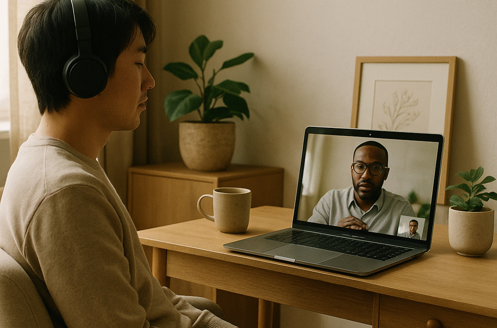 online hypnotherapy session – safe, flexible, effective therapy from home