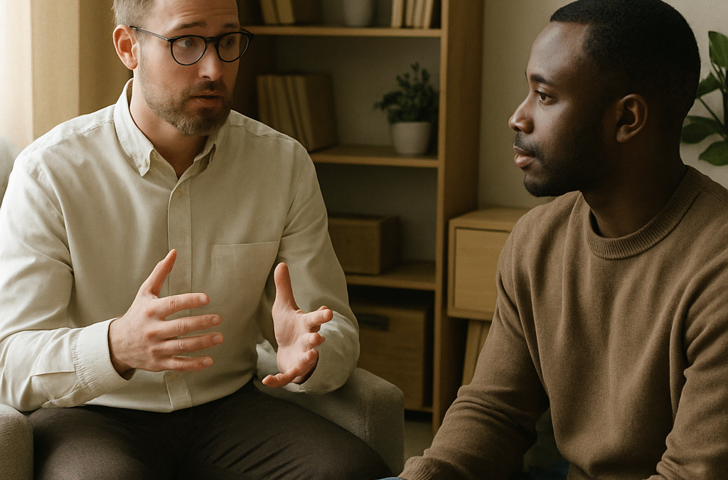 Illustration showing what is hypnosis – a calm, focused state.